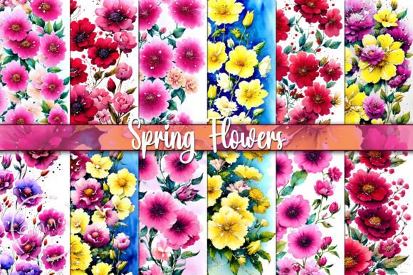 Download Colorful Daisies Watercolor Backgrounds - Daisies watercolor Collection