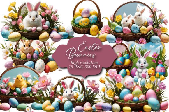 Download Easter Clipart, Easter Bunnies Clip Art - Clip art Collection