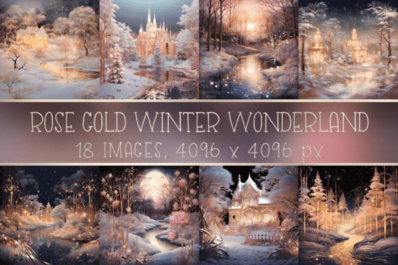 Download Rose Gold Winter Wonderland Images - Premium Resources