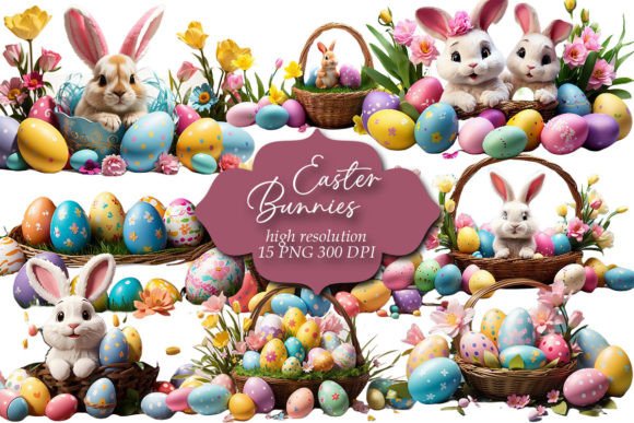 Download Easter Clipart, Easter Bunnies Clip Art - Clip art Collection