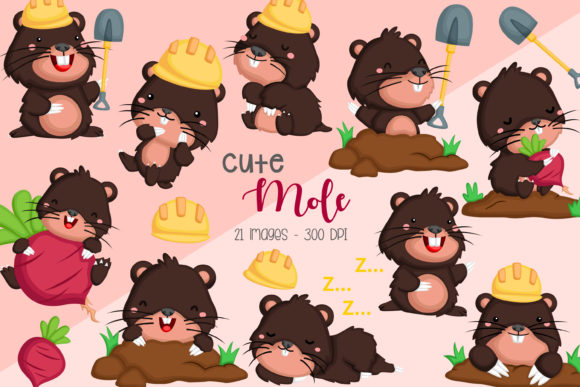 Download Cute Mole Clipart - Cute Animal Clip Art - Clip art Collection