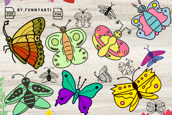 Download Spring Butterflies Clip Art - Clip art Collection