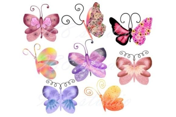 Download Butterflies Clip Art Flower Butterfly - Clip art Collection