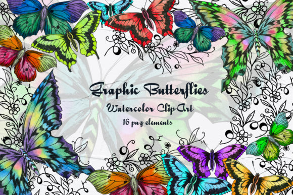 Download Graphic Butterflies Clip Art - Clip art Collection