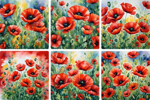 Download Stunning Red Poppies Field - Poppies Collection