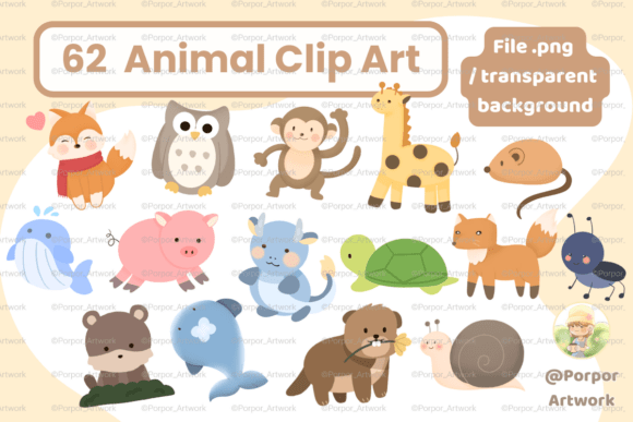 Download 62 Cute Animal PNG Clip Art Crafts - Clip art Collection