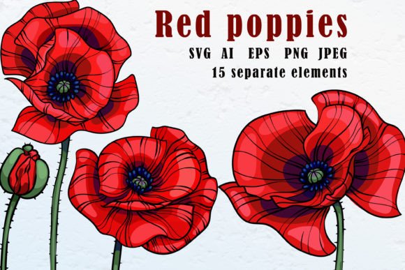 Download Red Poppies Clipart - Poppies Collection