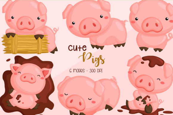 Download Cute Pig Clipart - Cute Animal Clip Art - Clip art Collection