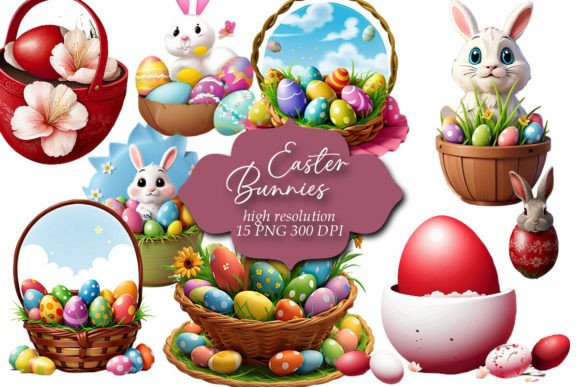 Download Easter Clipart, Easter Bunnies Clip Art - Clip art Collection